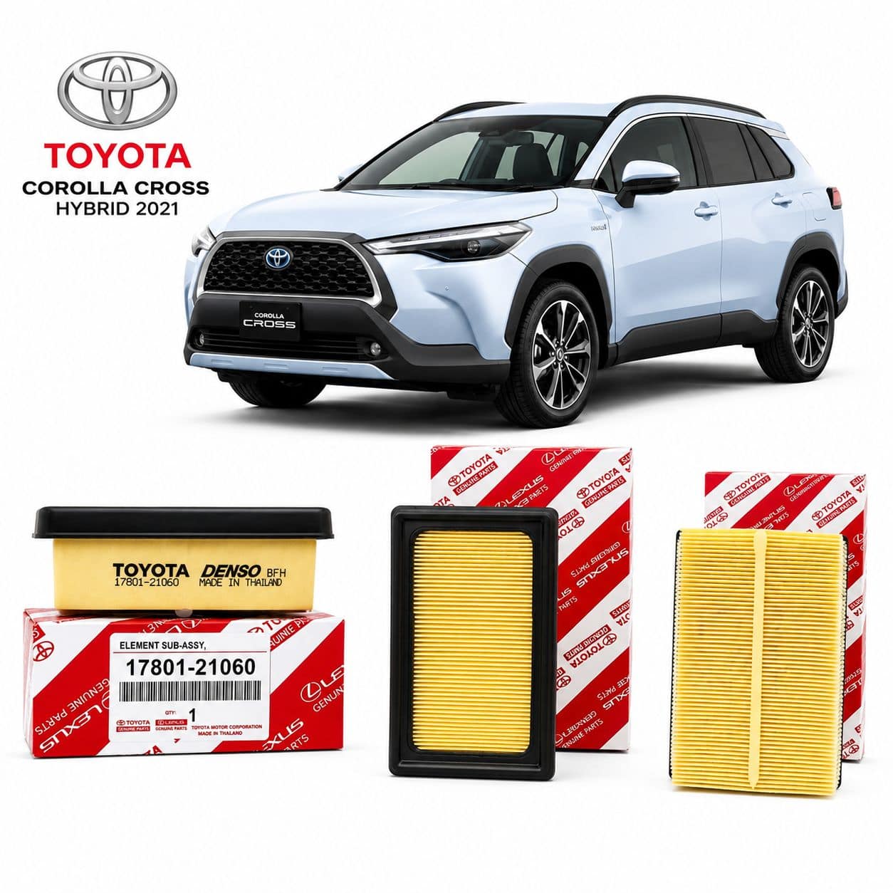 AIR FILTER FOR TOYOTA COROLLA CROSS HYBRID (2021-ON)-OEM QUALITY