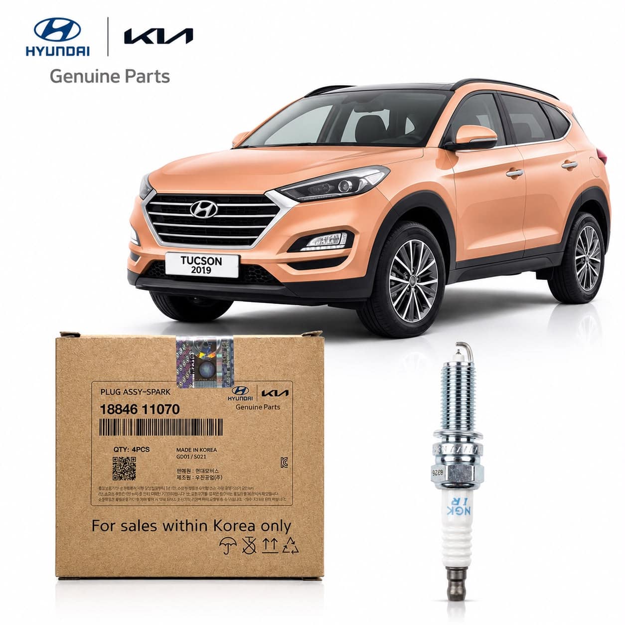 SPARK PLUGS FOR HYUNDAI TUCSON (2020-2025)-GENUINE