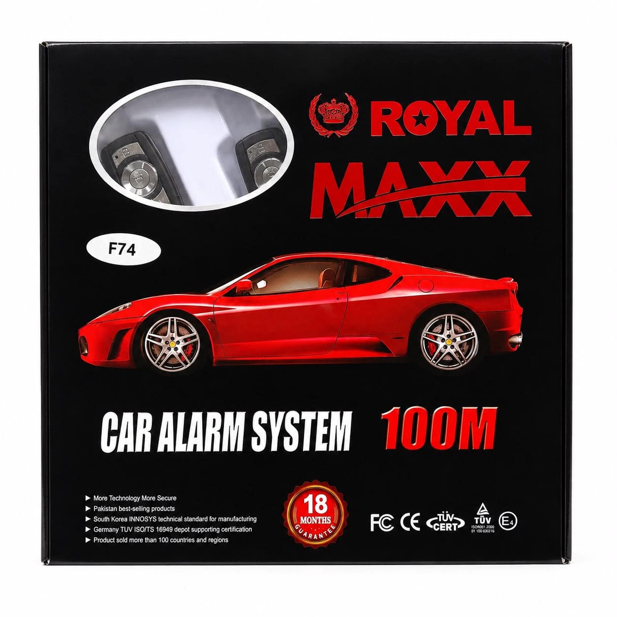 ROYAL MAXX FULL KIT CAR ALARM SYSTEM F74 - Image 2