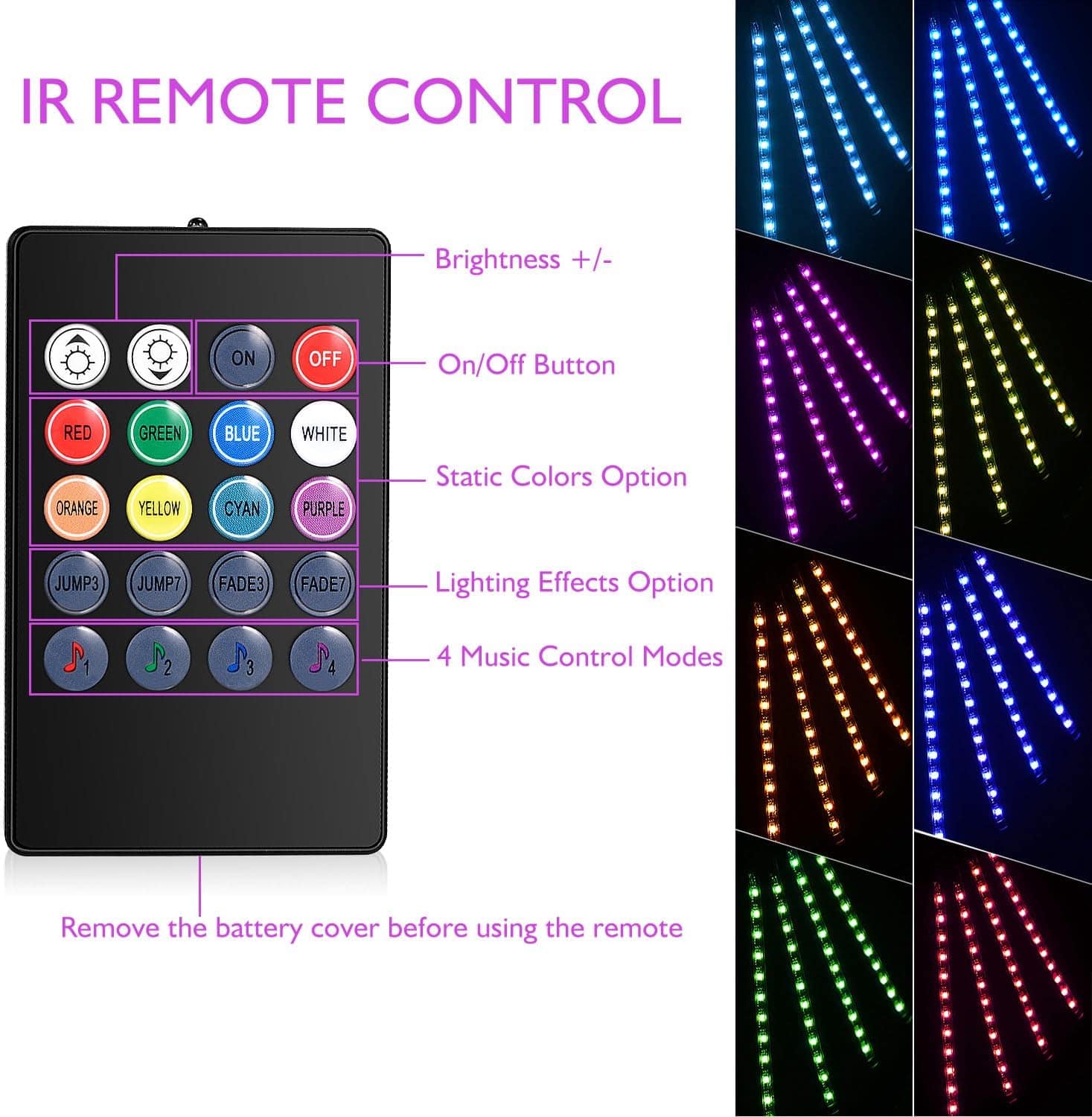 ATMOSPHERE LIGHTS RGB (REMOTE CONTROL) 12V - Image 6
