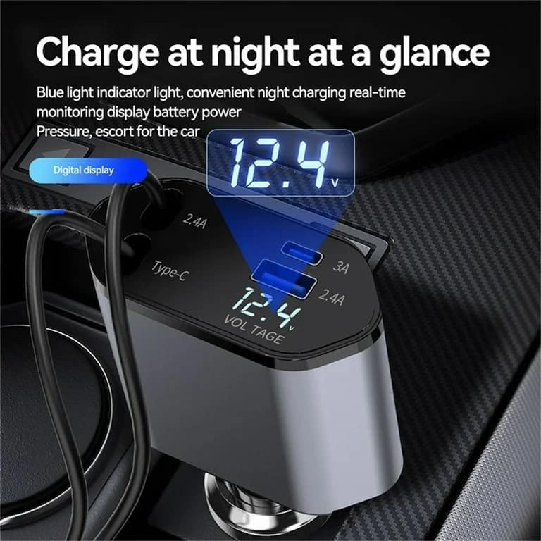 SUPER FAST CAR CHARGER 120W-4 IN 1 - Image 3