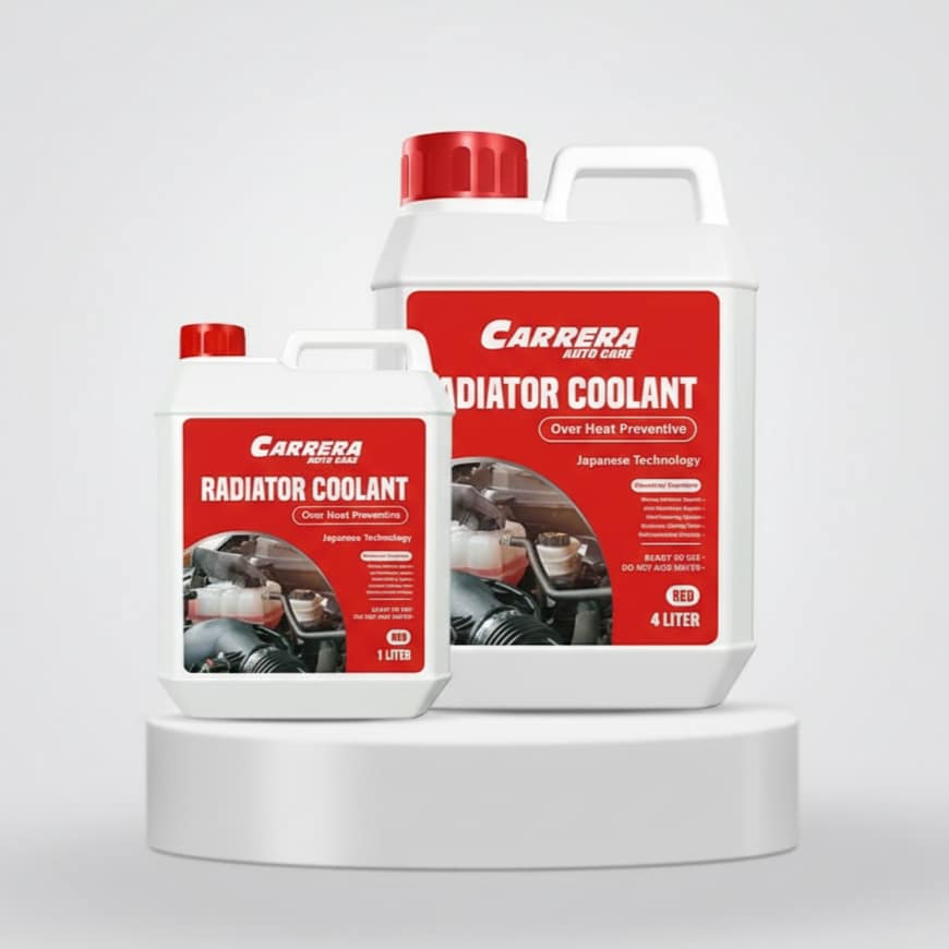 CARRERA RADIATOR COOLANT 1LTR/4LTR-RED
